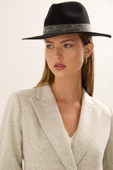 Felt Hat With Jacquard Ribbon