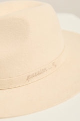 Felt Hat With Embroidery