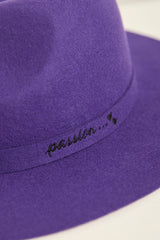 Felt Hat With Embroidery