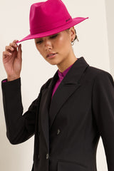 Felt Hat With Embroidery