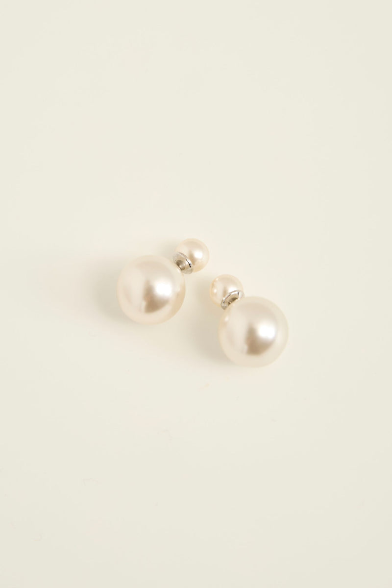 Boucles d'oreilles double perle