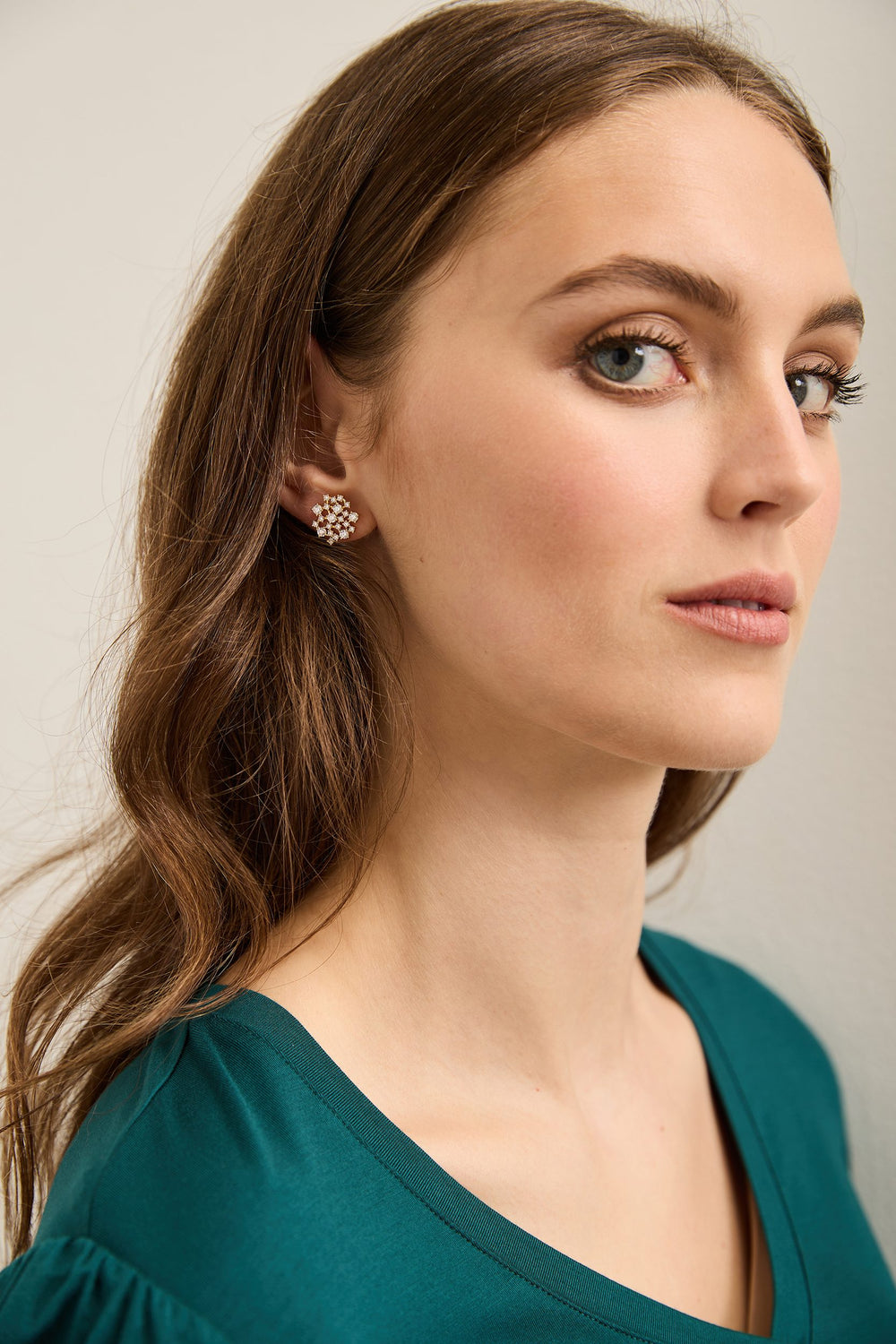 Boucles d'oreilles avec cristaux