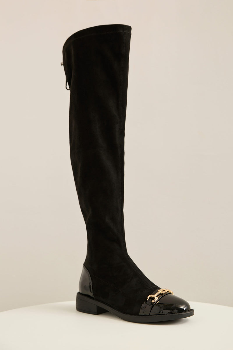 Botte cuissarde noir sale