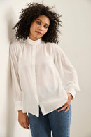 Fluid Blouse With Pleated Detail