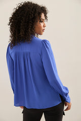 Fluid Blouse With Pleated Detail