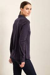 Fitted Mercerized Cotton Jersey Shirt