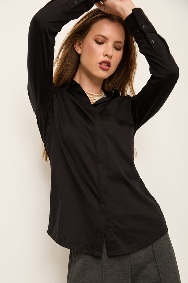 Mercerized Cotton Jersey Shirt