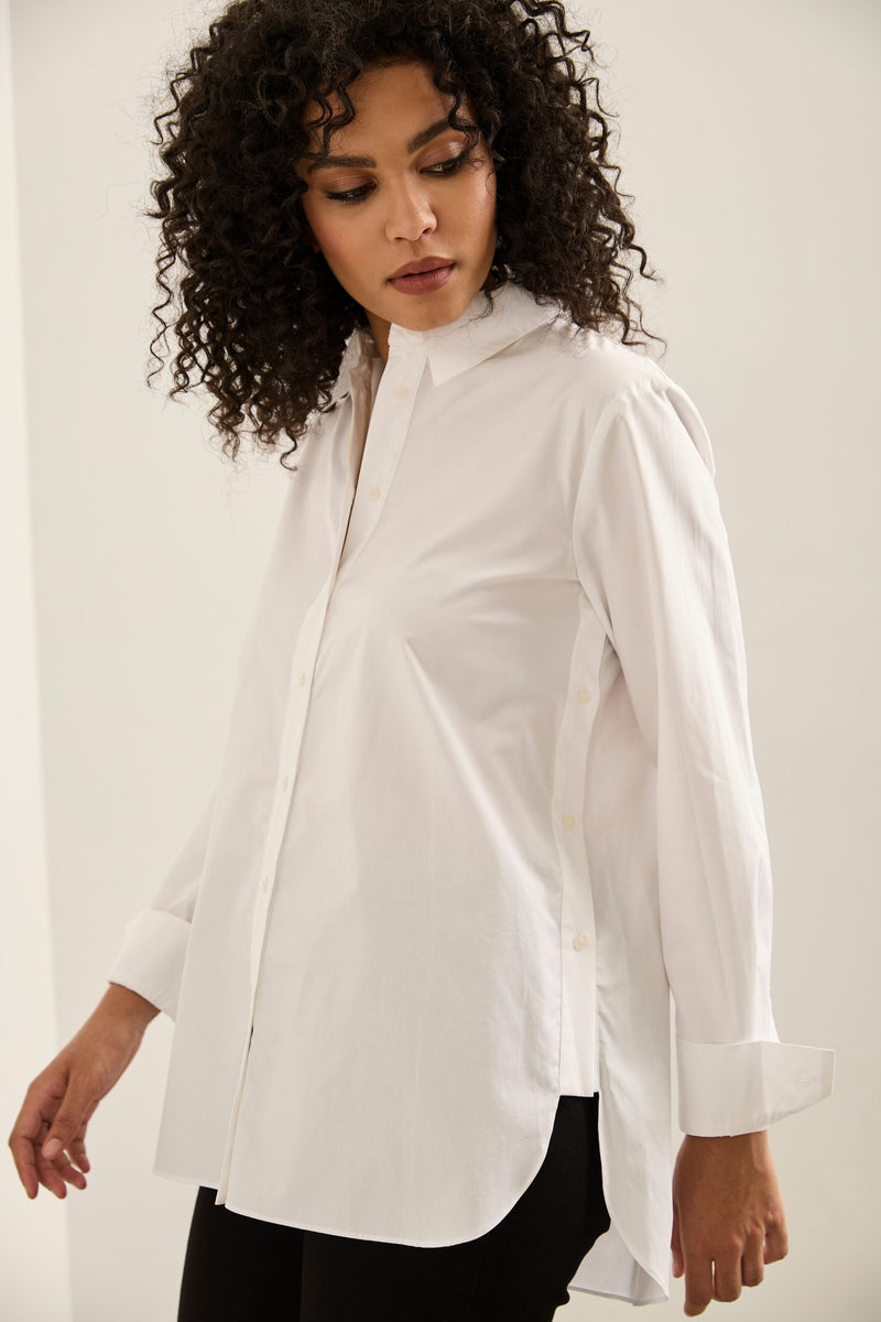 Oversized Shirt With Button Detail