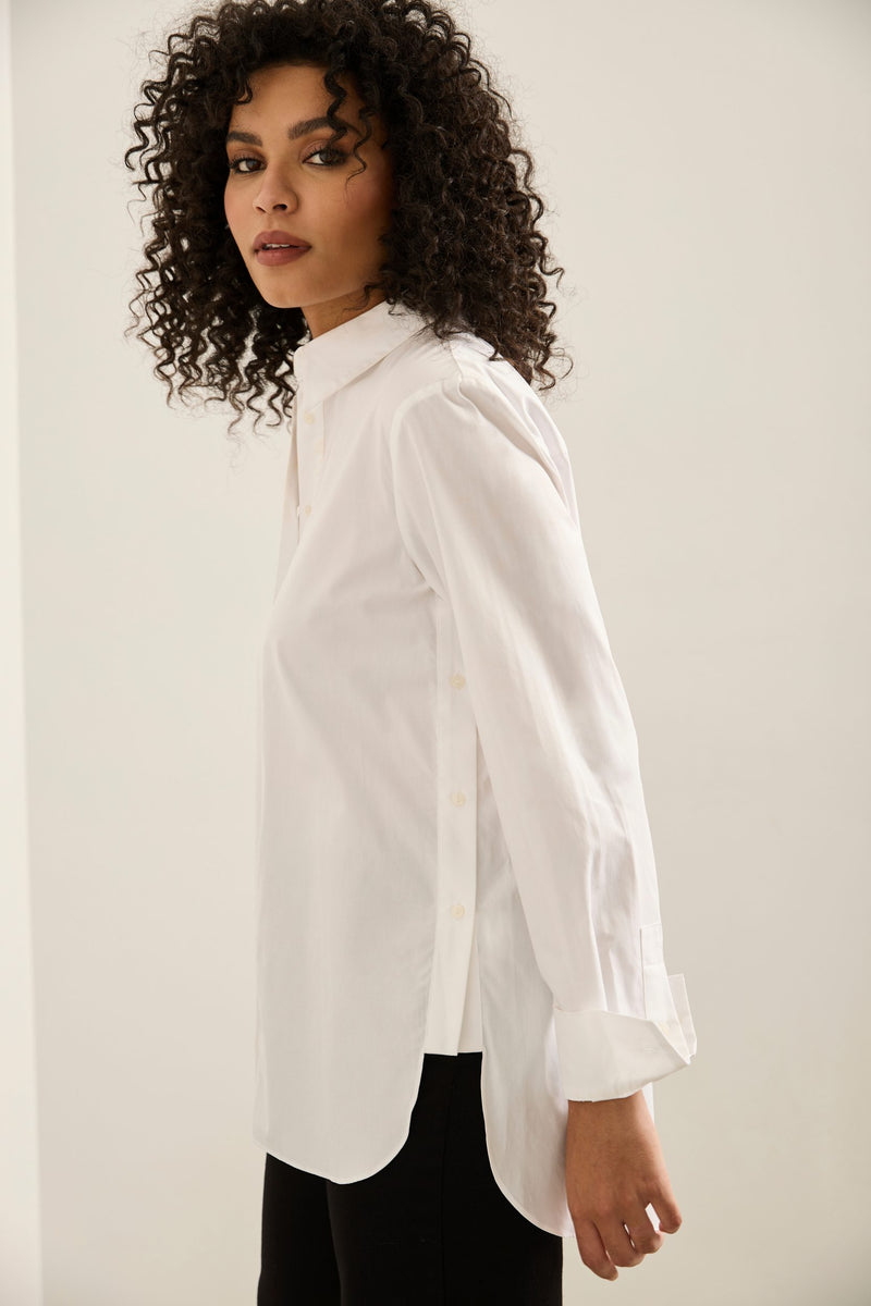 Oversized Shirt With Button Detail