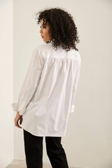 Oversized Shirt With Button Detail