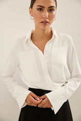 Blouse With Chest Patches