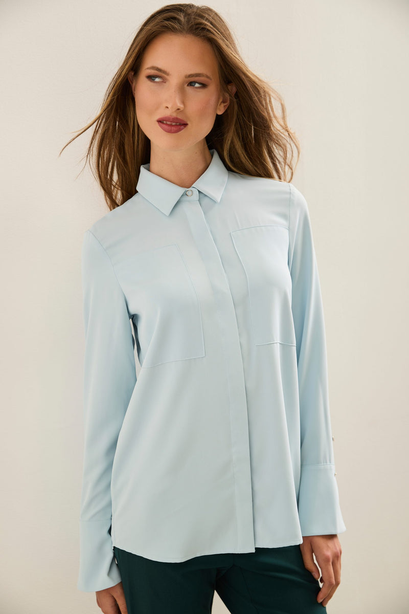 Blouse With Chest Patches