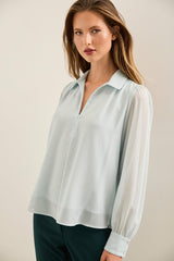 Blouse With Front Zipper