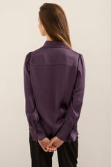 Blouse With Chest Pockets & Frills