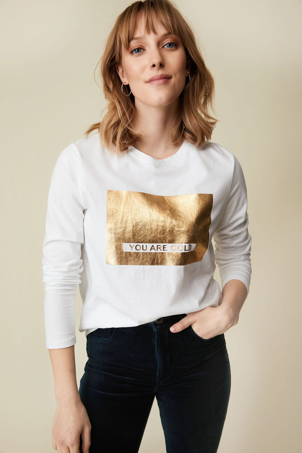 T-shirt manches longues YOU ARE GOLD