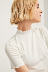 Mock neck t-shirt