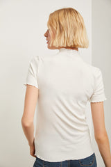 Mock neck t-shirt