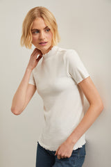 Mock neck t-shirt