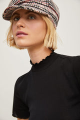 Mock neck t-shirt