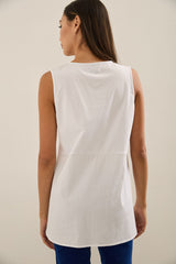 Jersey & Woven Layering Top