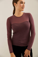 Jersey & Micro Mesh Top