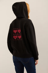 Hooded Sweatshirt With Back Embroidery
