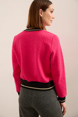 Crew Neck Textured Sweater