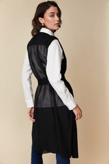 Cardigan sans manches en maille