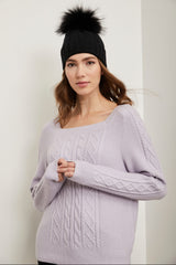 Square neck sweater