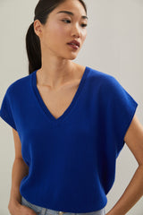 Pull oversize sans manches en cachemire