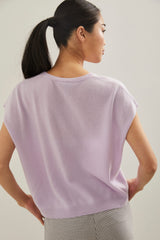 Pull oversize sans manches en cachemire