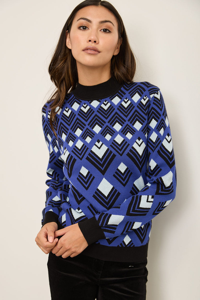 Geomertric Jacquard Sweater
