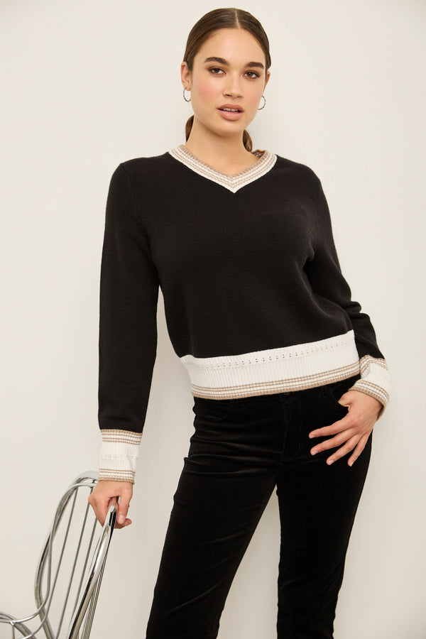 Sweater With Contrasting Rib