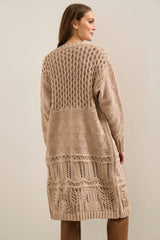 Long Textured Cardigan