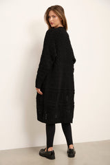 Long Textured Cardigan