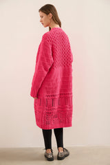 Long Textured Cardigan