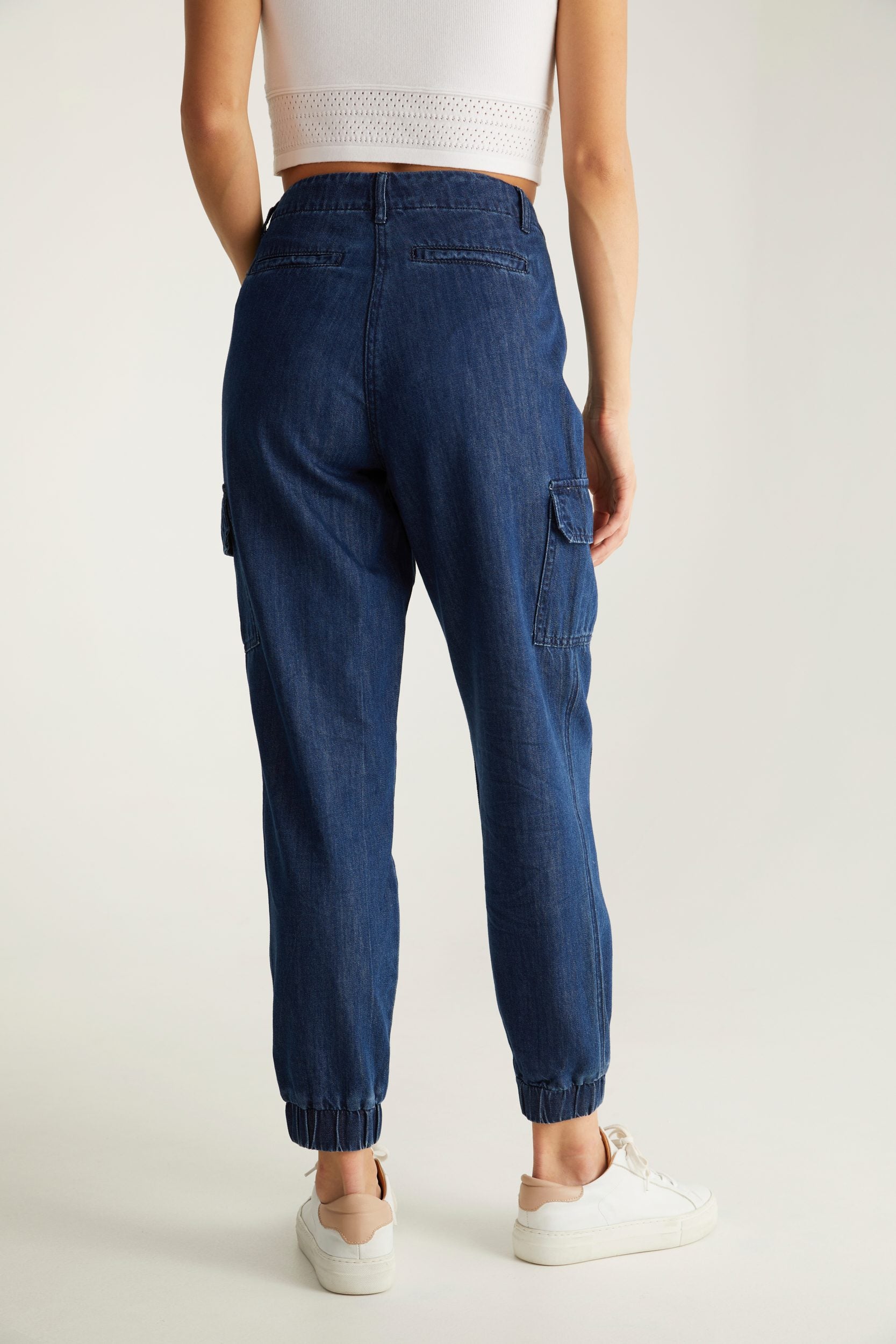 Pantalon cargo en tencel