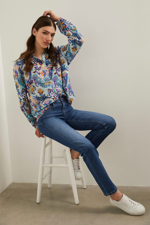 Jean coupe slim push-up
