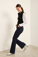 Vogue Fit Bootcut Jean With Sequins Detail