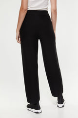 Pantalon en maille avec foulard imprimé