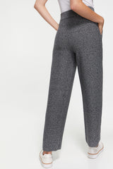 Pantalon en maille avec foulard imprimé