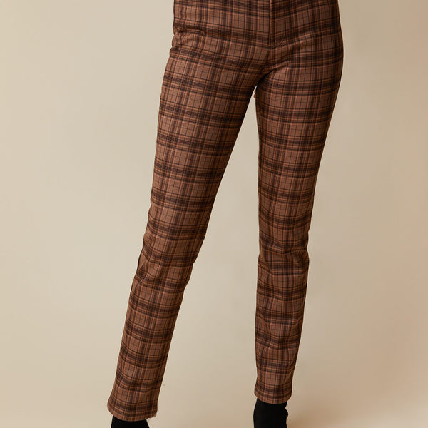 Plaid tie hot sale waist pants