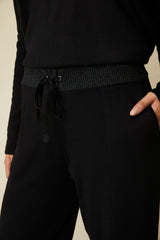 Pantalon en maille avec détail lurex