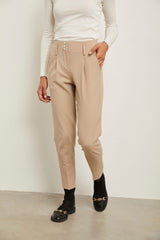 High waist pant with snaps