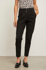 High waist pant with snaps