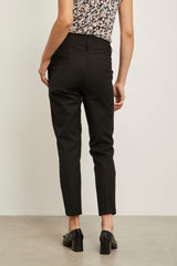 High waist pant with snaps