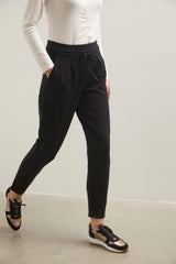 Pantalon en ponte décontracté avec poches cargo