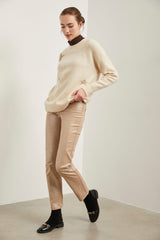 Metallic Push up slim pant