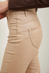 Metallic Push up slim pant
