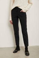 Sport chic slim pant with front yoke